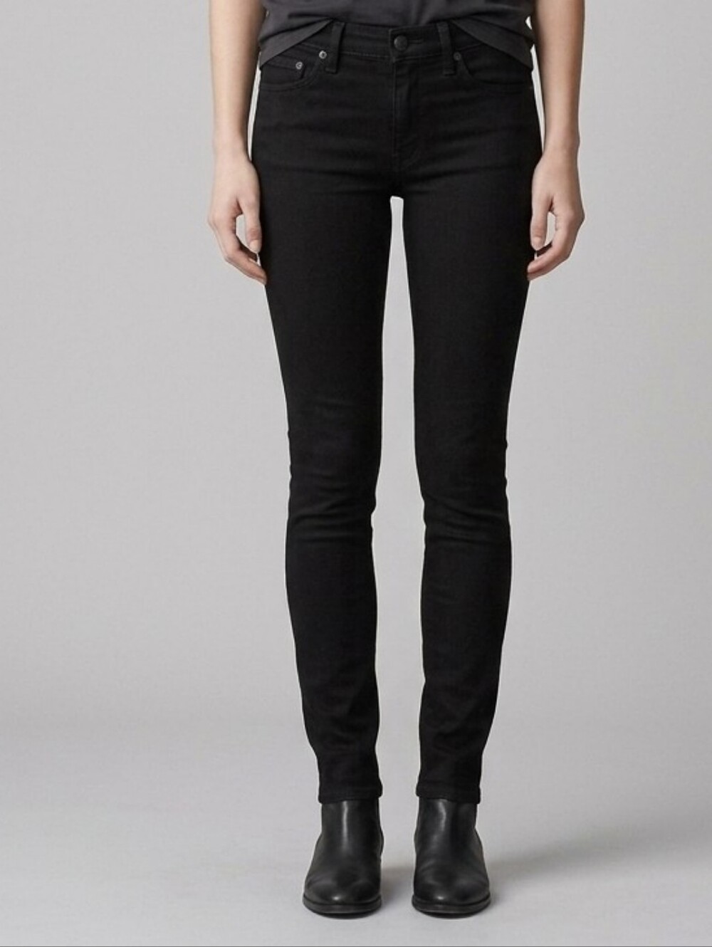 rag & bone "The Legging" Black Plush Skinny Jeans - Size 25